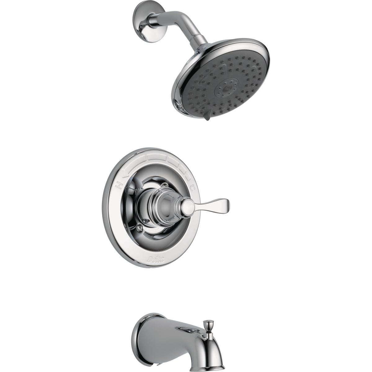 Delta Porter Chrome 1-Handle Lever Tub & Shower Faucet