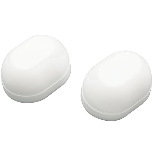 Do it Oval White Plastic Snap-On Toilet Bolt Caps (2 Ct.)