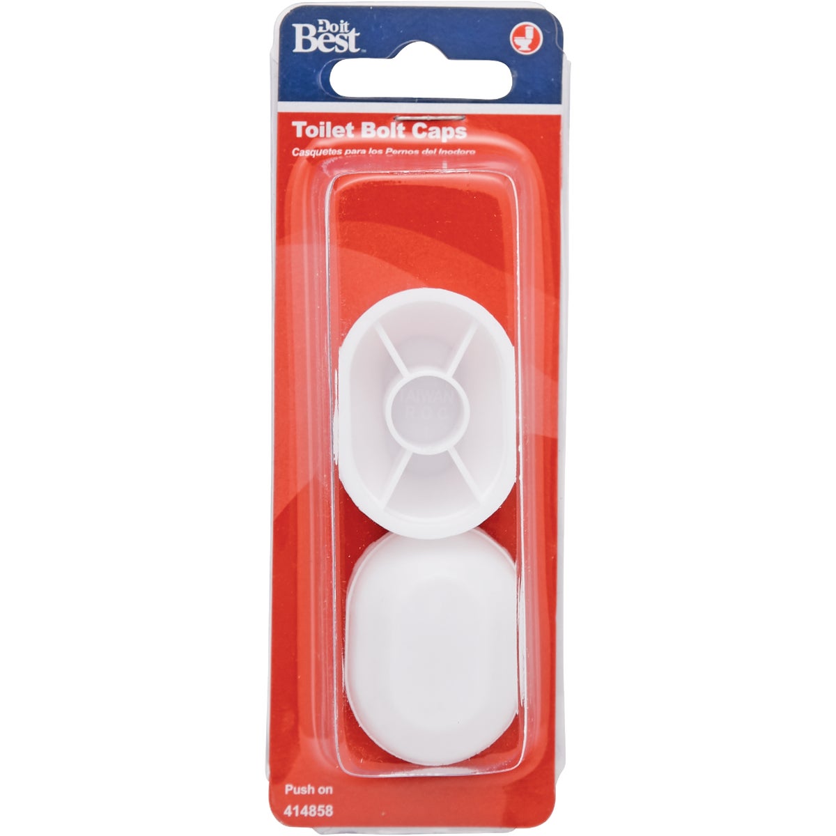 Do it Oval White Plastic Snap-On Toilet Bolt Caps (2 Ct.)