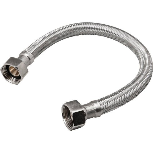 B&K 3/4 In. FIP X 3/4 In. FIP X 24 In. L Stainless Steel Water Heater Connector