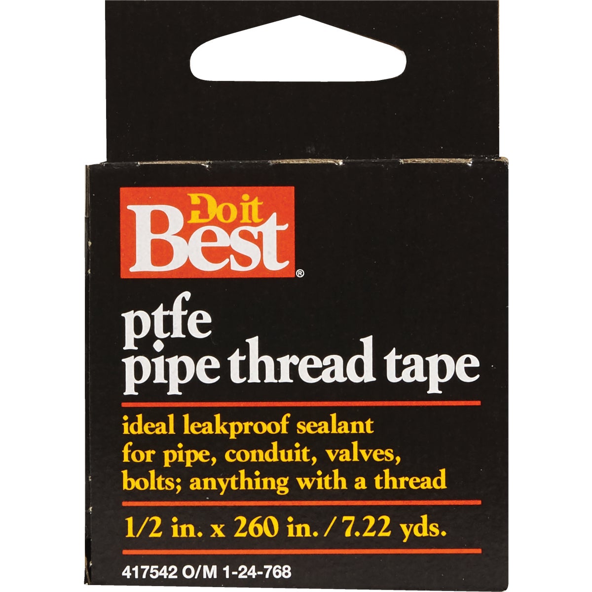 Do it Best 1/2 In. x 260 In. White Thread Seal Tape