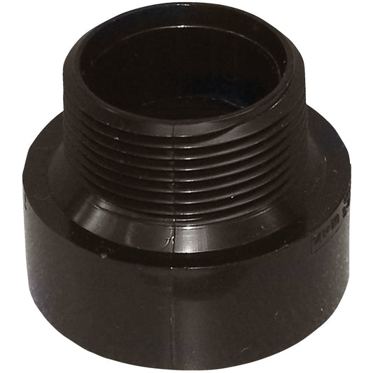 Genova 1-1/2 x 1-1/4 In. Hub x MIP Male ABS Adapter