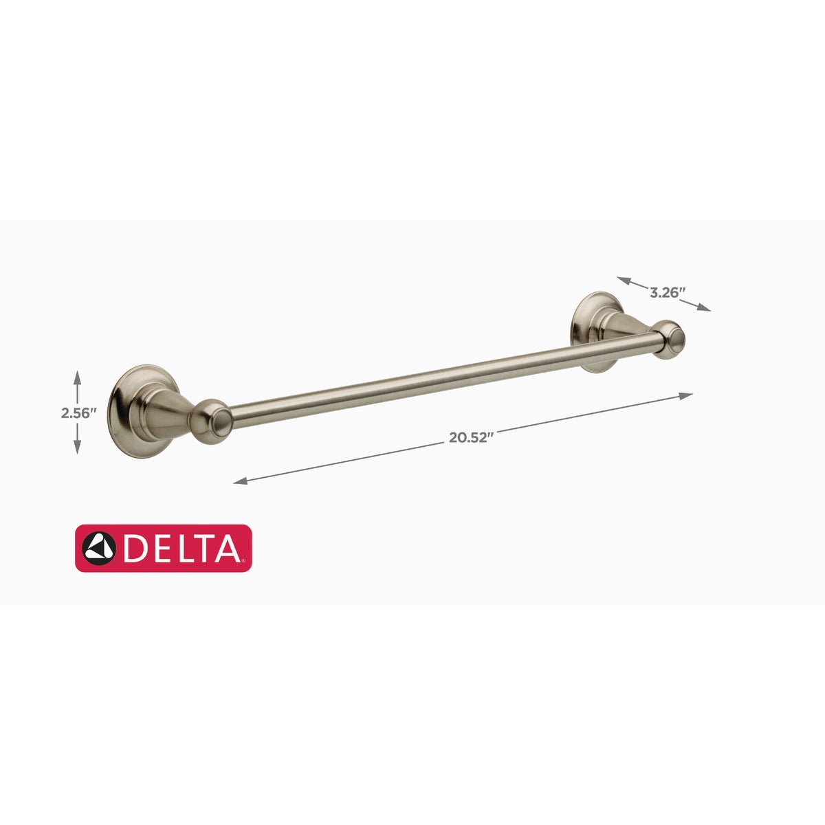 Delta Porter 18 In. Brushed Nickel Towel Bar