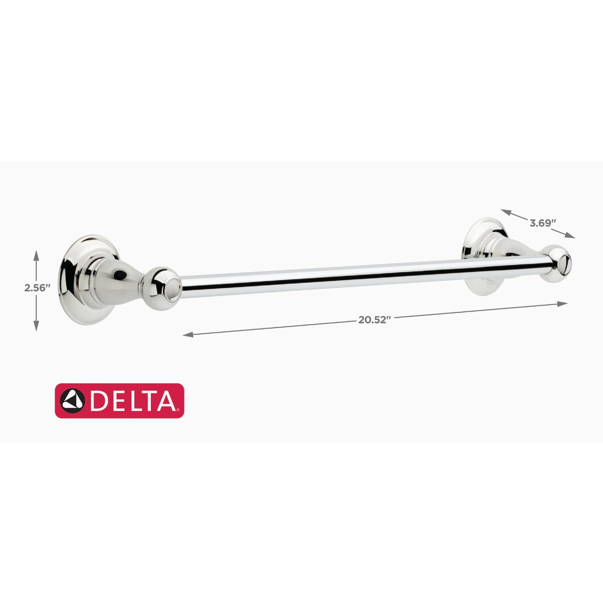 Delta Porter 18 In. Polished Chrome Towel Bar