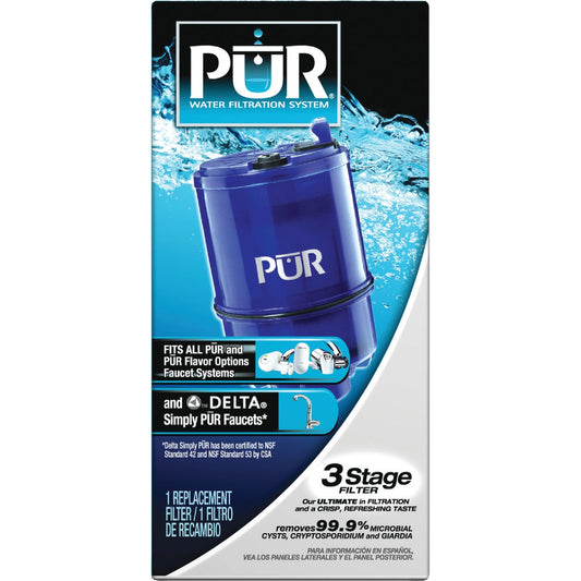 Pur 100 Gal. Faucet Mount 3-Stage Water Filter Cartridge