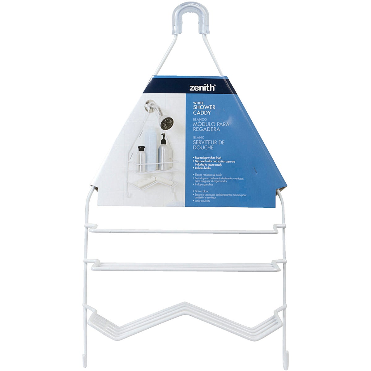 Zenith Zenna Home White 10 In. x 17-3/4 In. Shower Caddy