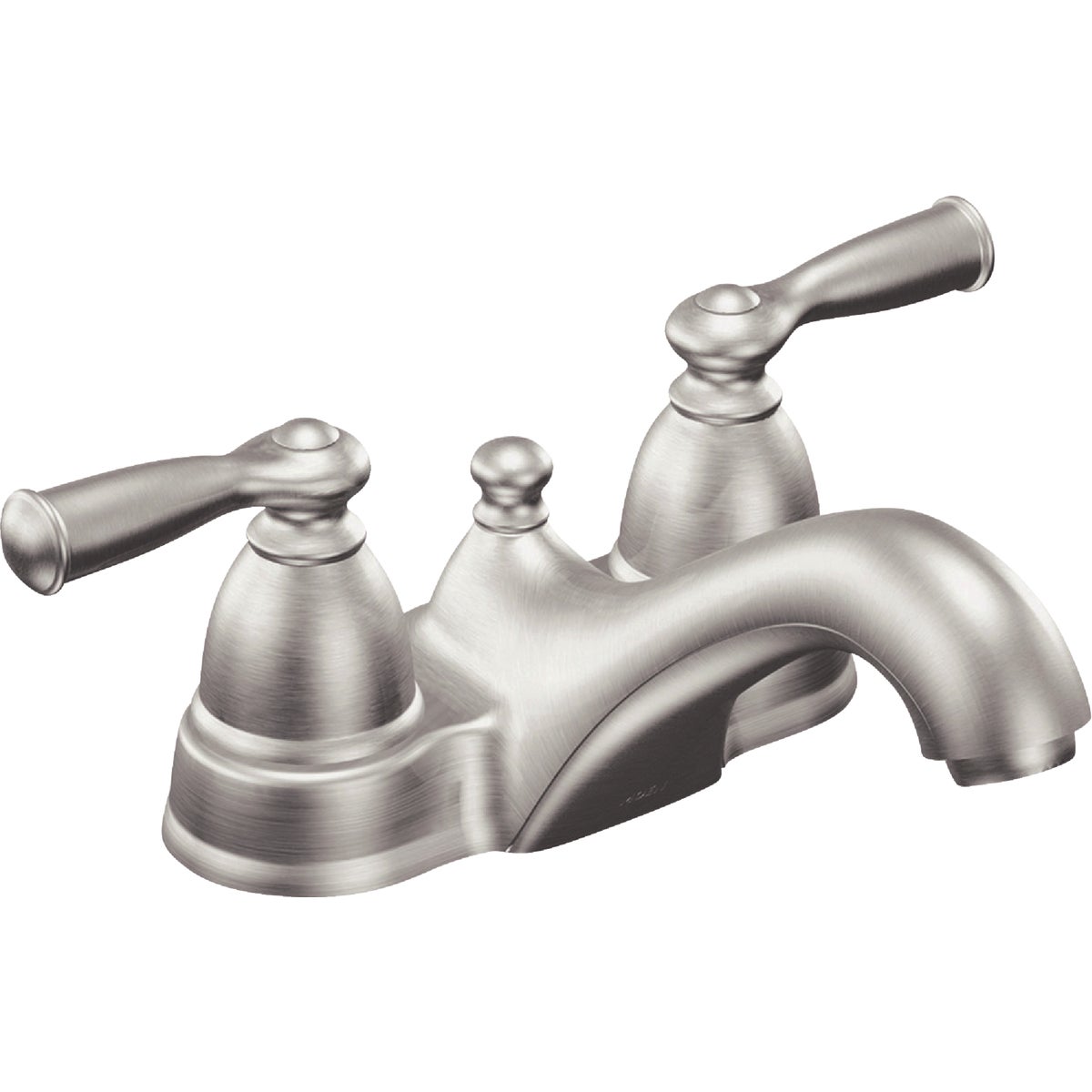 Moen Banbury Brushed Nickel 2-Handle Lever 4 In. Centerset Bathroom Faucet with Pop-Up