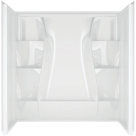 Delta Classic 400 3-Piece 60 In. L x 32 In. D (Bathtub) Tub Wall Kit in White