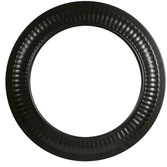 Imperial Single Wall 7 In. 24 ga Black Stove Pipe Collar