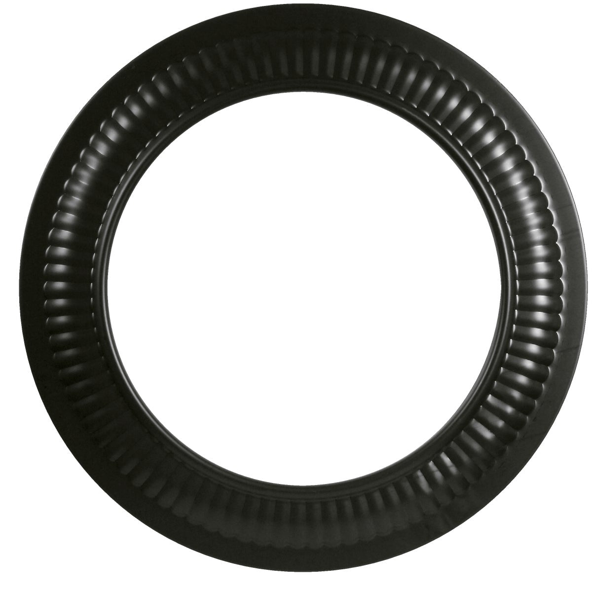 Imperial Single Wall 8 In. 24 ga Black Stove Pipe Collar