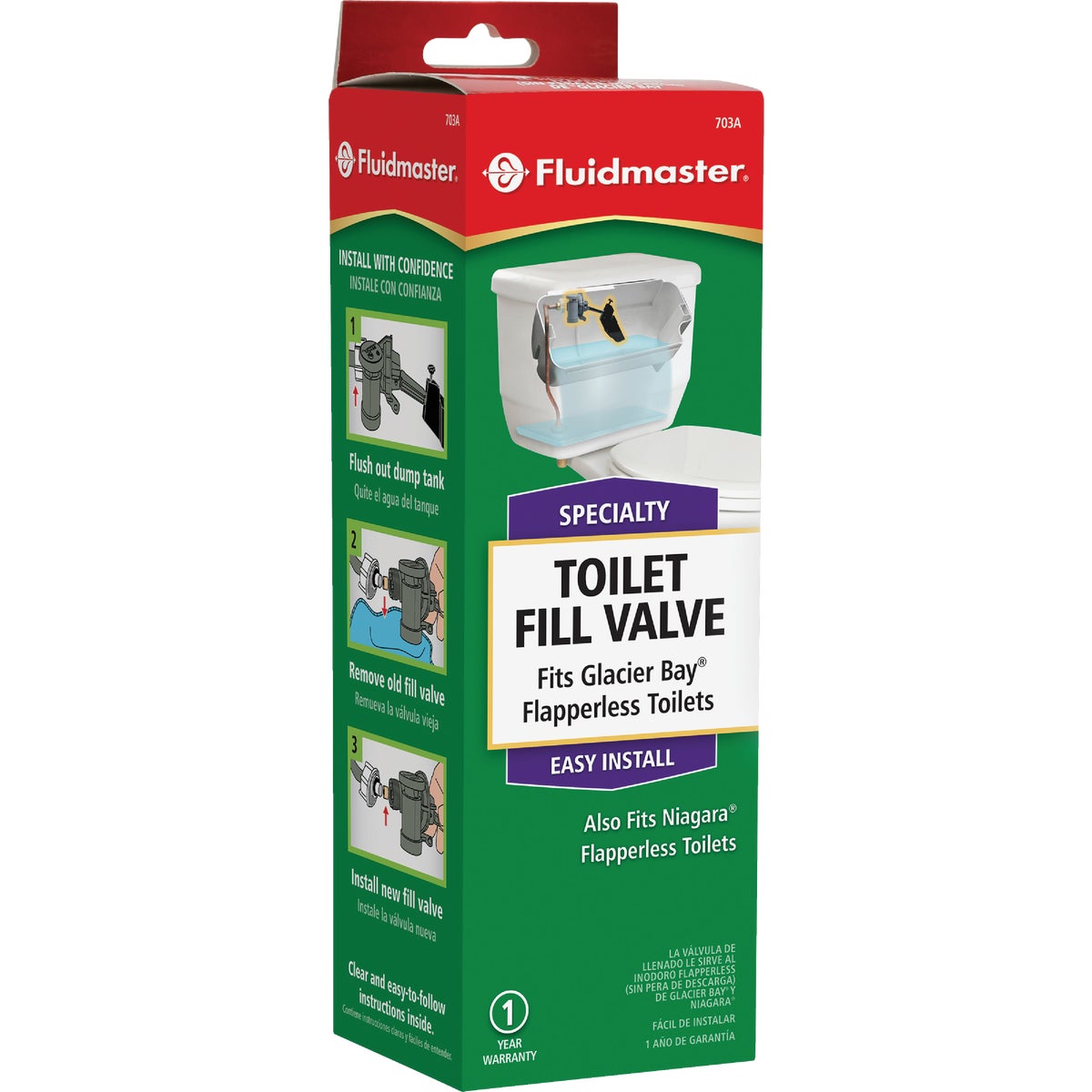 Fluidmaster Flapperless Fill Valve