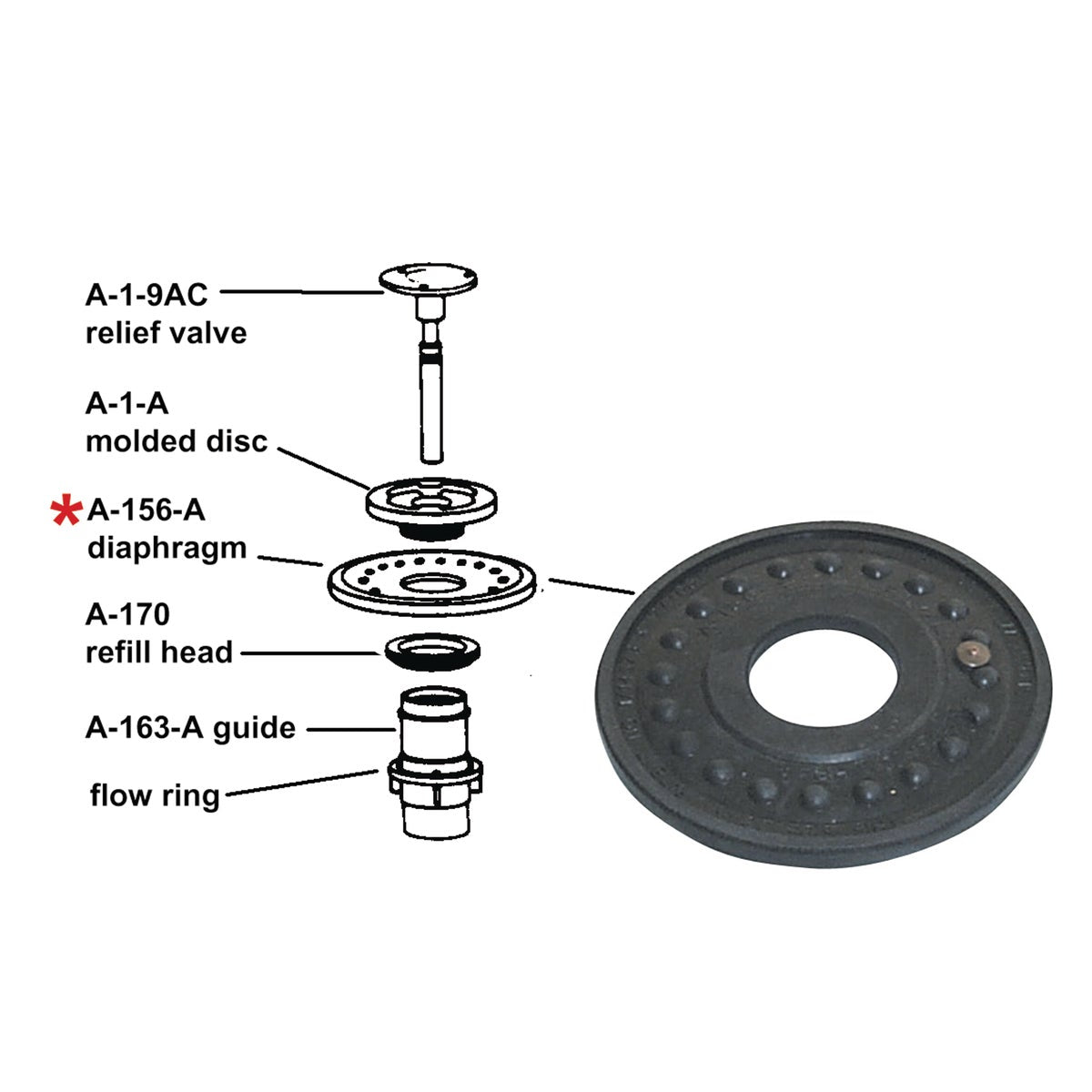 Sloan Rubber Diaphragm