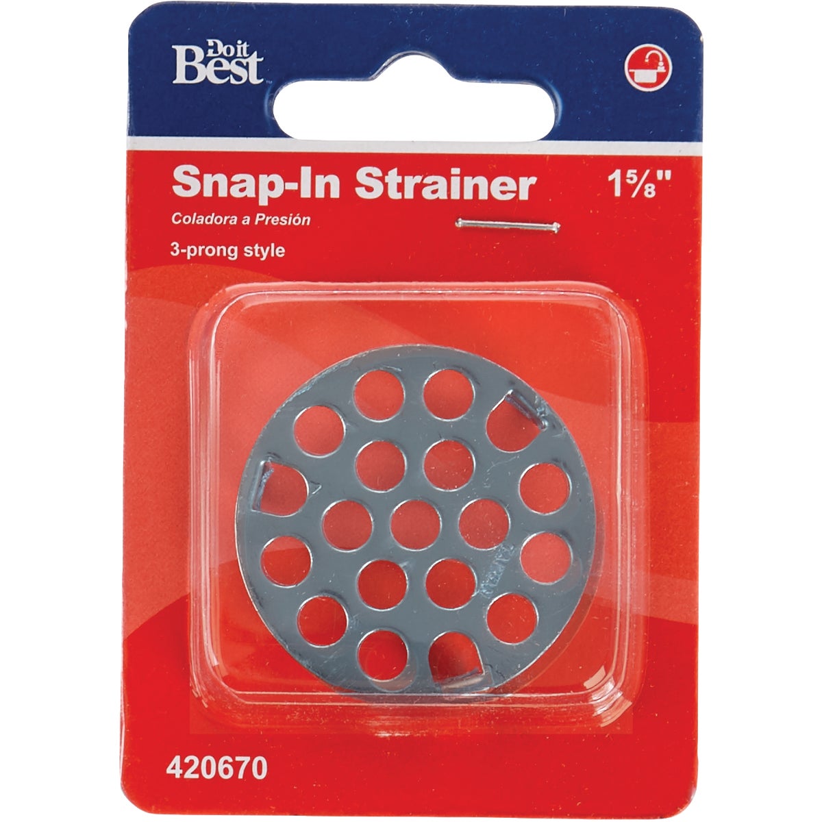 Do it 1-5/8 In. Stainless Steel Tub Drain Strainer