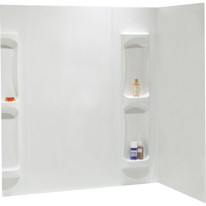 Maax Utah 5-Piece 59 In. H x 32 In. D Tub Wall Kit in White