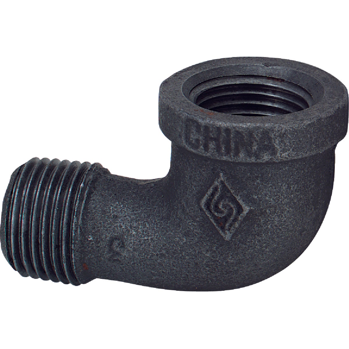 Southland 1/2 In. 90 Deg. Street Malleable Black Iron Elbow (1/4 Bend)