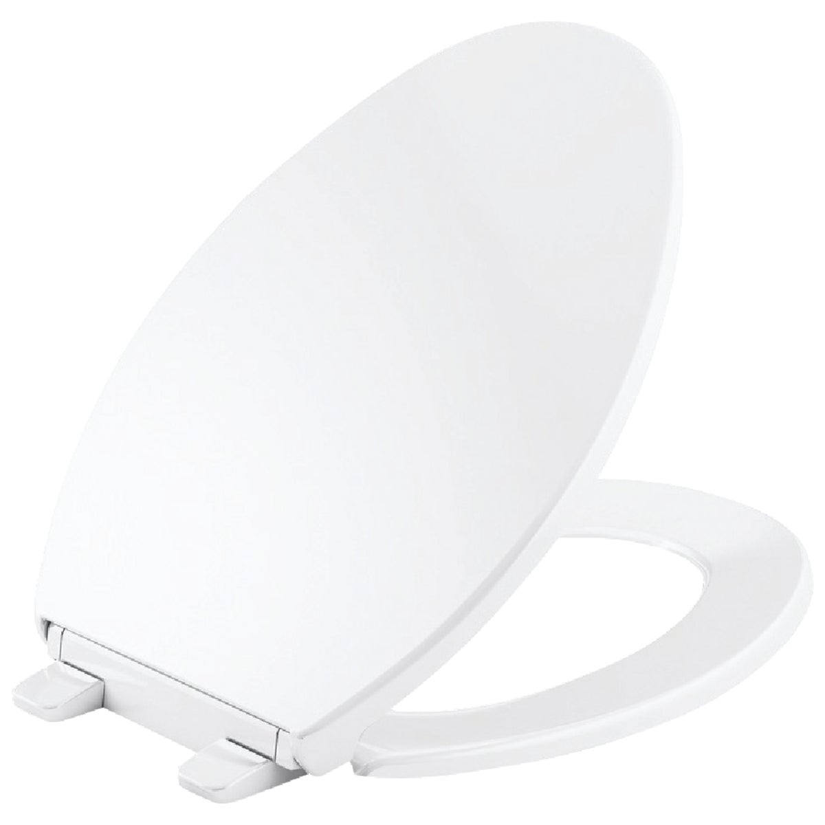 Kohler Brevia Quick-Release Round Closed Front White Plastic Toilet Seat