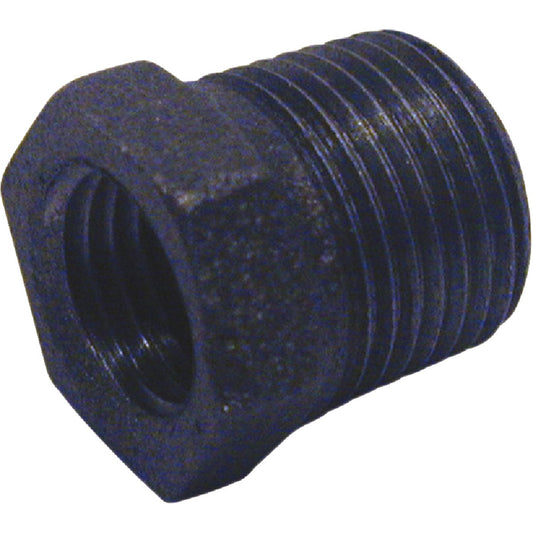 B&K 1/2 In. x 3/8 In. Hexagon Black Iron Bushing