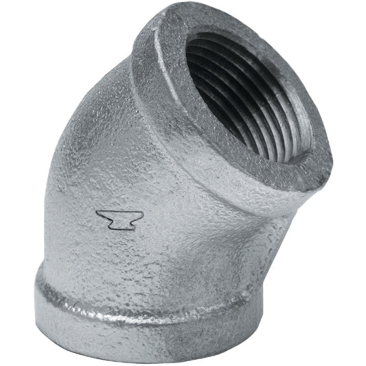 Anvil 1/8 In. 45 Deg. Galvanized Elbow (1/8 Bend)