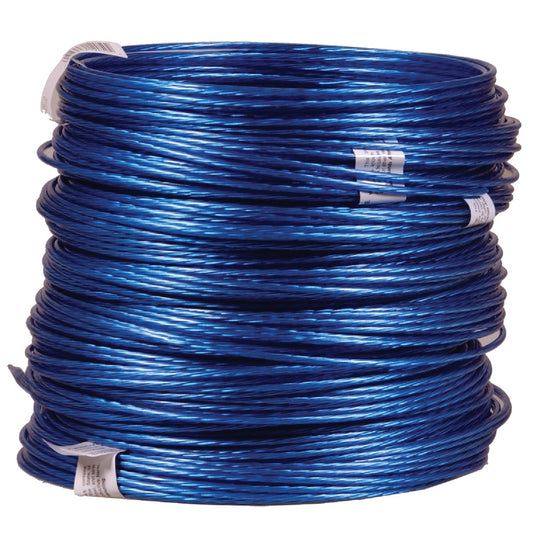 HILLMAN Anchor Wire 50 Ft. 9 Ga. Plastic-Coated Galvanized Steel Guy and Clothesline General Purpose Wire