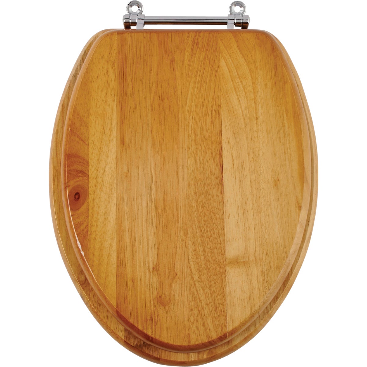 Home Impressions Elongated Closed Front Oak Toilet Seat