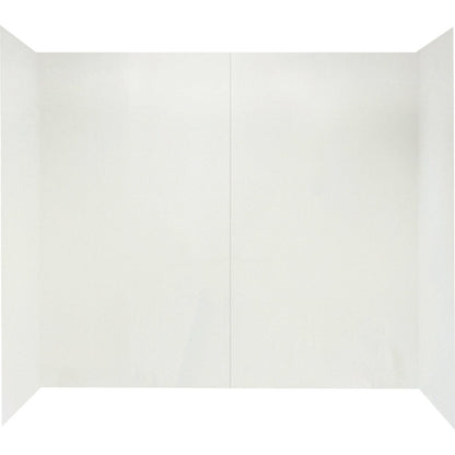 Maax Jiffy 4-Piece 54 In. H x 30 In. D Tub Wall Kit in White
