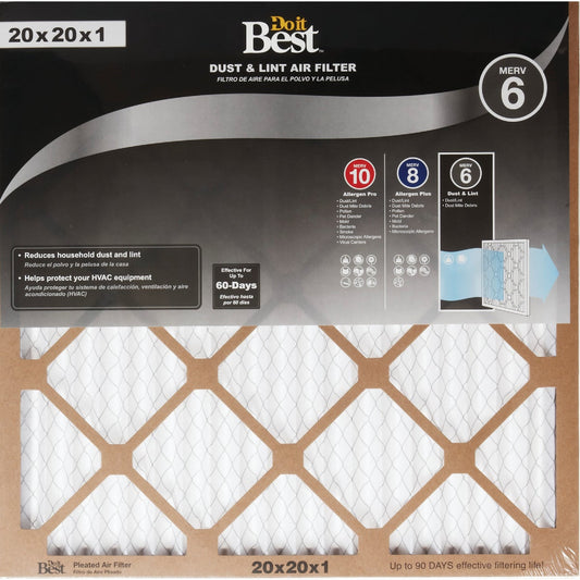 Do it Best 20 In. x 20 In. x 1 In. Dust & Lint MERV 6 Furnace Filter