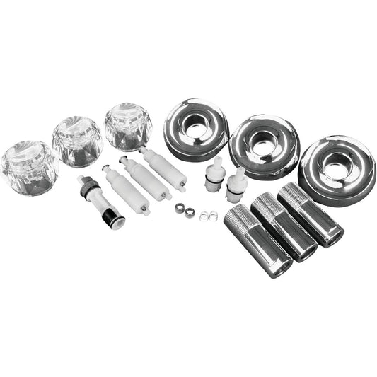 Danco Delta Chrome Remodeling Tub & Shower Trim Kit, 3-Handle