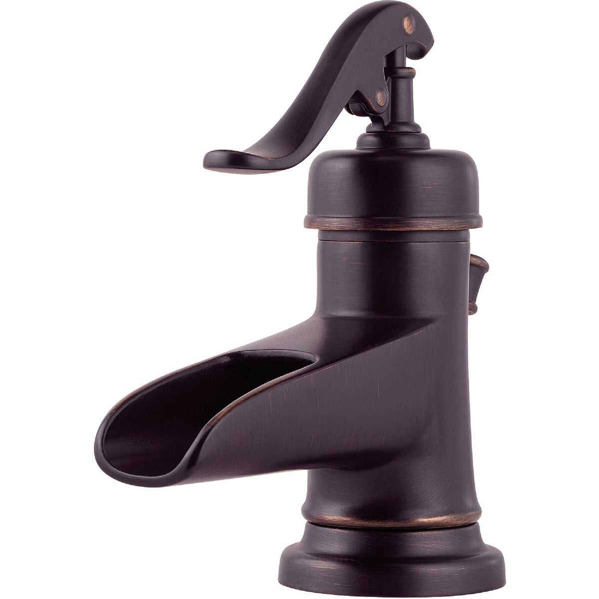 Pfister Ashfield Tuscan Bronze 1-Handle Lever 4 In. Centerset Bathroom Faucet with Pop-Up