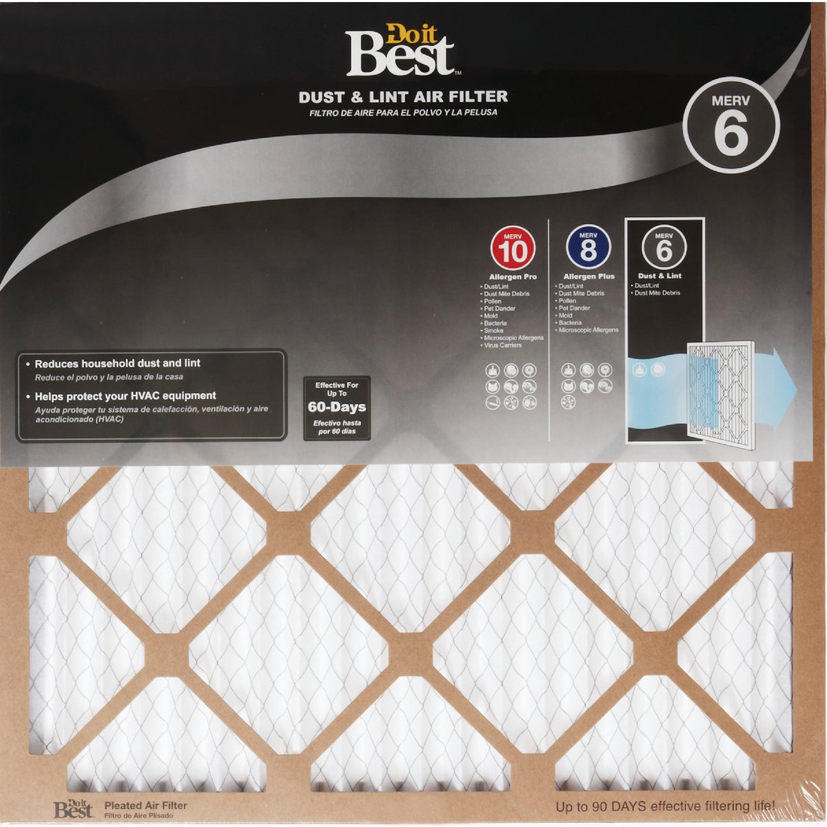 Do it Best 16 In. x 20 In. x 1 In. Dust & Lint MERV 6 Furnace Filter