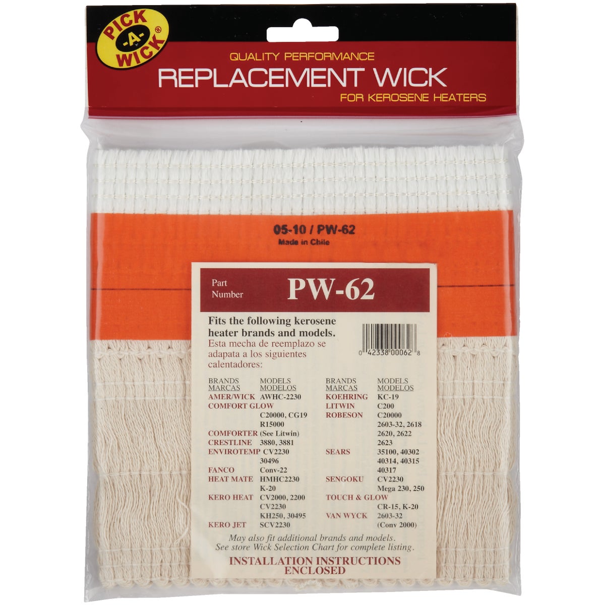 Pick-A-Wick PW-62 Kerosene Heater Wick