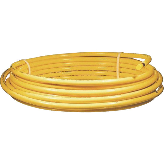 Mueller Streamline 5/8 In. OD x 50 Ft. Yellow Plastic Coated ACR Copper Tubing