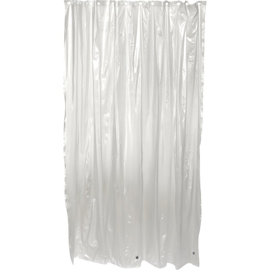 Zenith Frosted 70 In. x 72 In. Frost Vinyl Shower Curtain