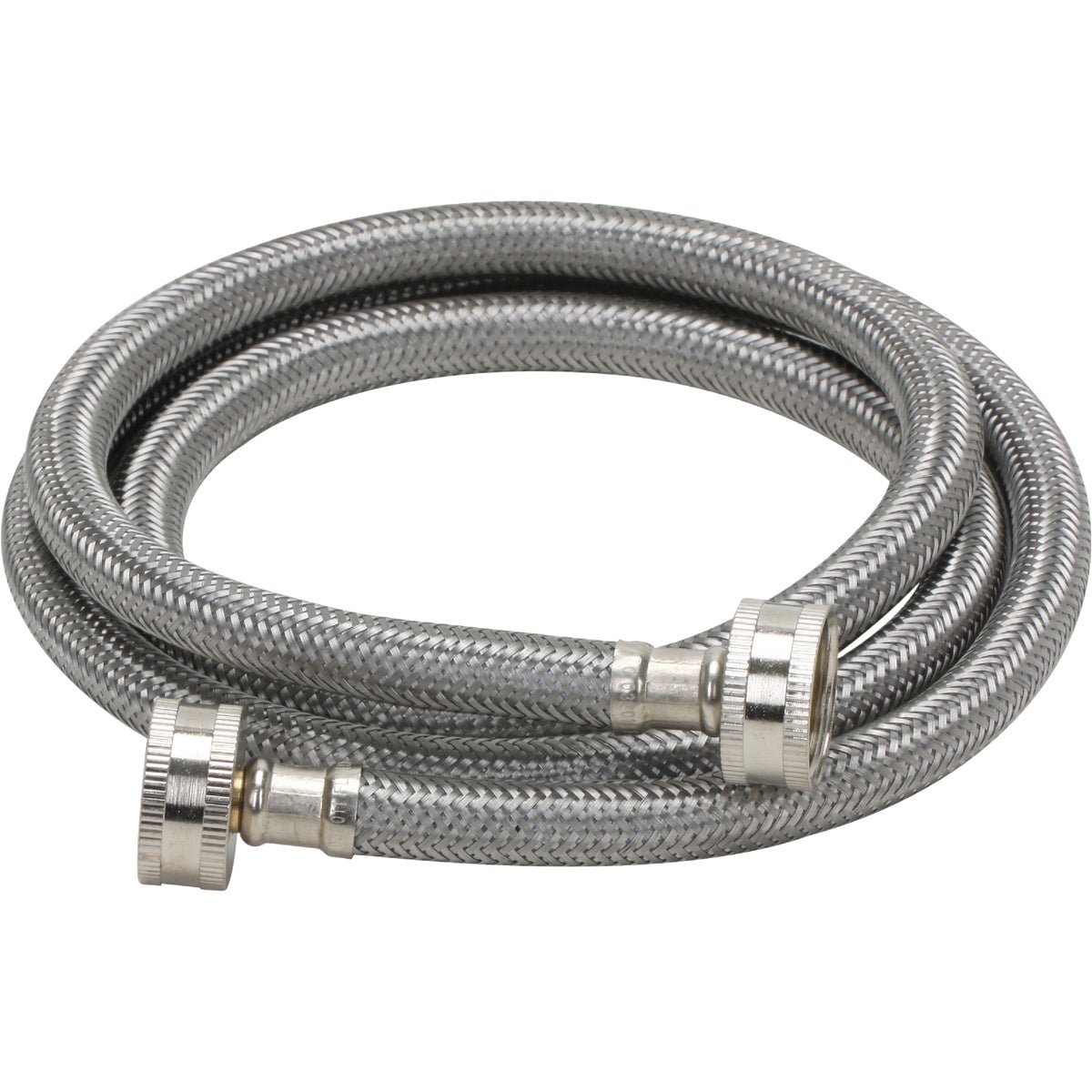 Fluidmaster 3/4 x 3/4 In. Hose Fitting x 60 In. L Braided Stainless Steel Washing Machine Hose