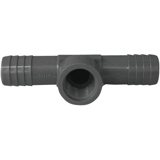 Boshart 3/4 In. x 3/4 In. x 1/2 In. FIP Combination Polypropylene Insert Tee