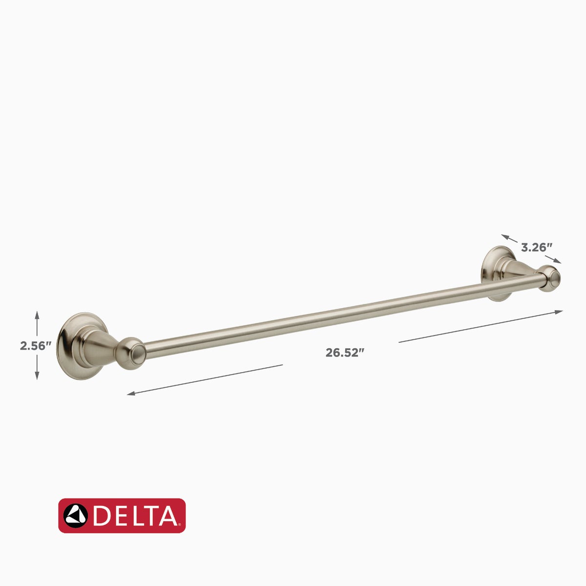 Delta Porter 24 In. Brushed Nickel Towel Bar