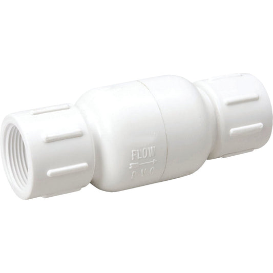 ProLine 1-1/4 In. PVC Schedule 40 Spring Loaded Check Valve