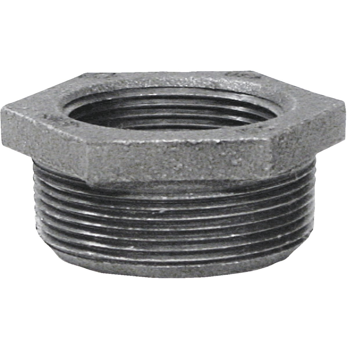 Anvil 2 In. x 1-1/4 In. Hexagon Black Iron Bushing