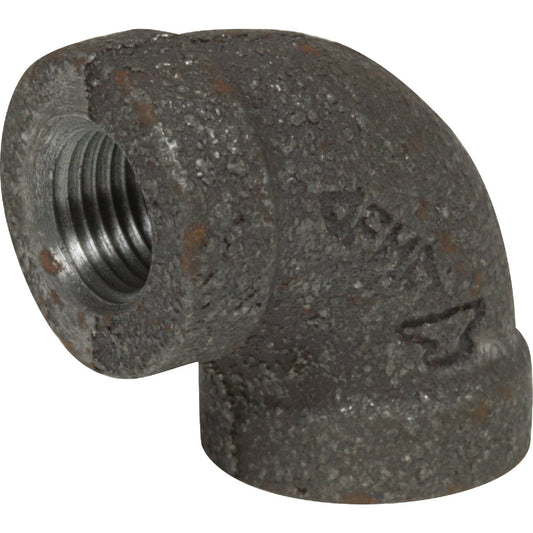 Anvil 1/4 In. 90 Deg. Malleable Black Iron Elbow (1/4 Bend)