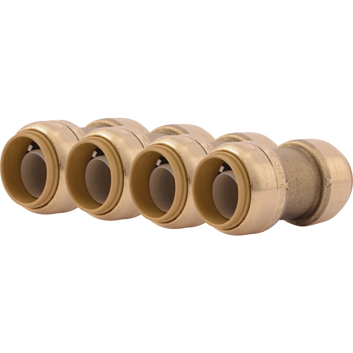 SharkBite 3/4 In. Push-to-Connect Straight Brass Coupling (4-Pack)