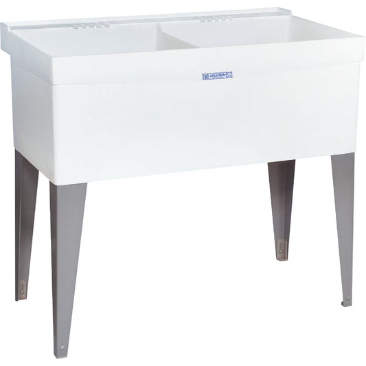 Mustee Utilatwin 38 Gallon 40 In. W x 24 In. L Double Laundry Tub