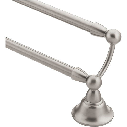 Moen Sage 24 In. Brushed Nickel Double Towel Bar