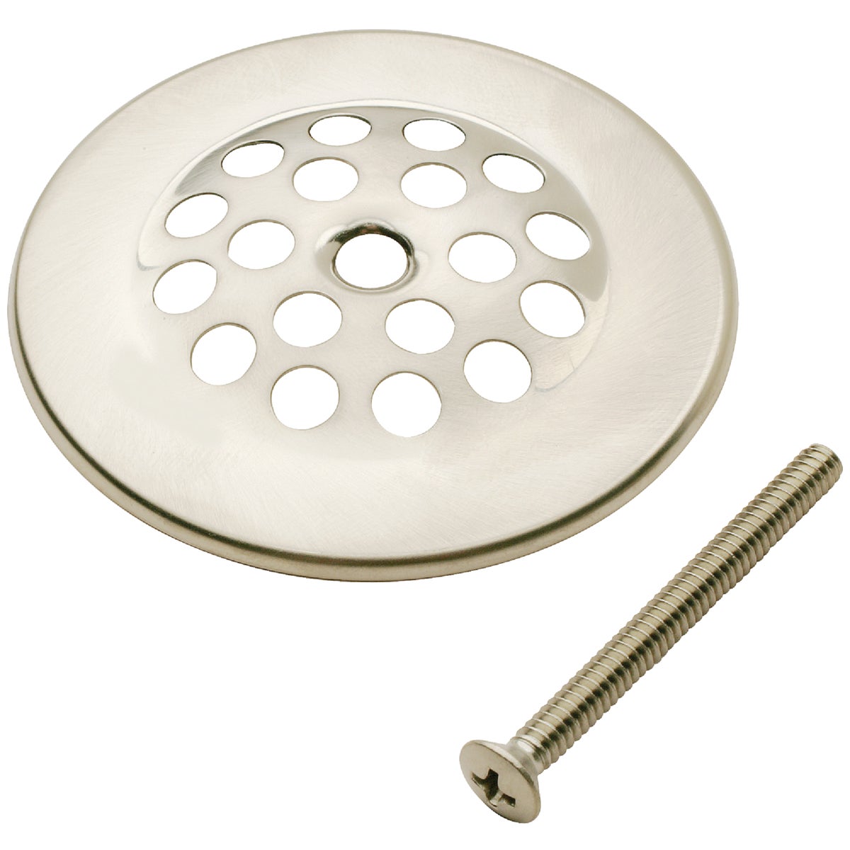 Do it 2 In. Dome Cover Tub Drain Strainer with Brushed Nickel Finish