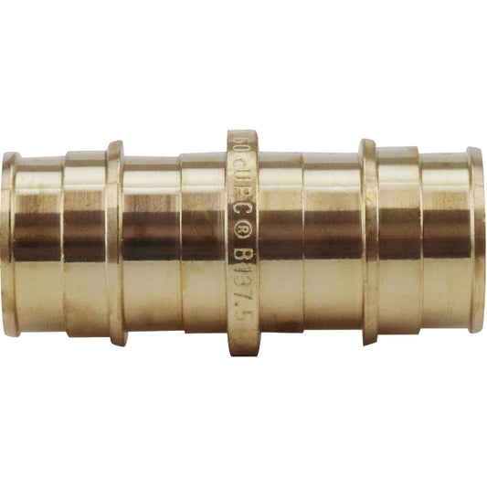 Apollo Retail 3/4 In. Barb x 3/4 In. Barb Brass PEX Coupling, Type A