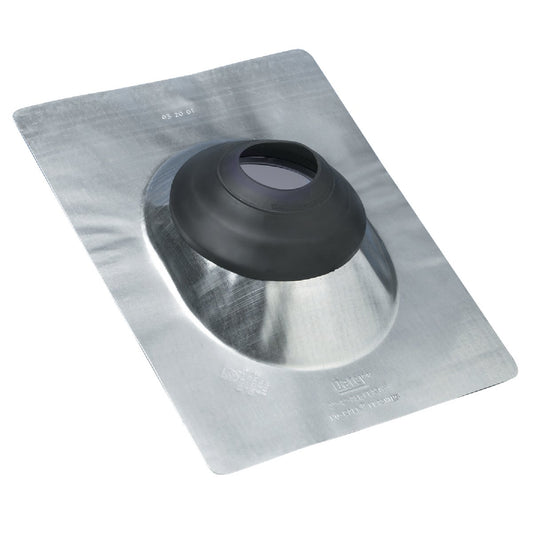 Oatey No-Calk 1-1/4 In. to 1-1/2 In. Galvanized Roof Pipe Flashing