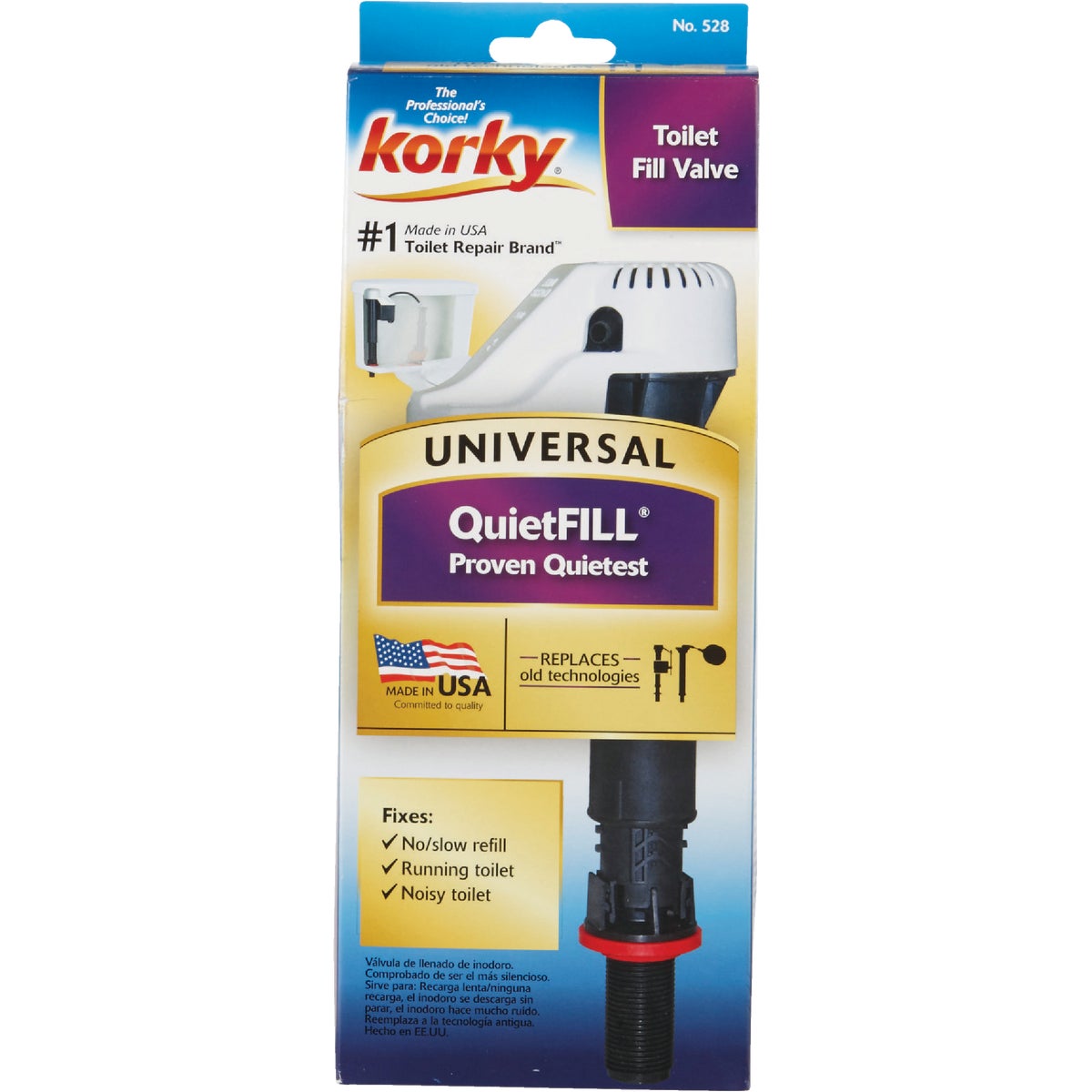 Korky QuietFill Toilet Fill Valve