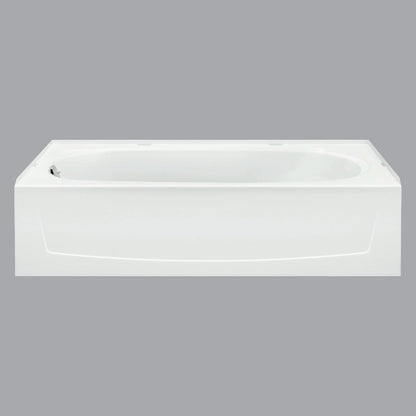 Sterling Performa 60 In. L x 29 In. W x 15 In. D Left Drain Bathtub in White