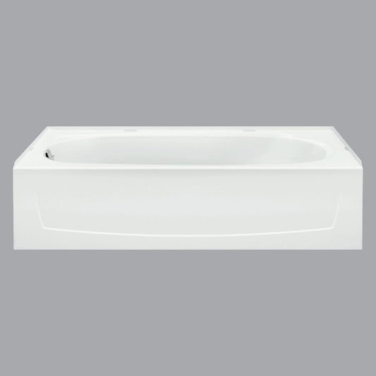 Sterling Performa 60 In. L x 29 In. W x 15 In. D Left Drain Bathtub in White