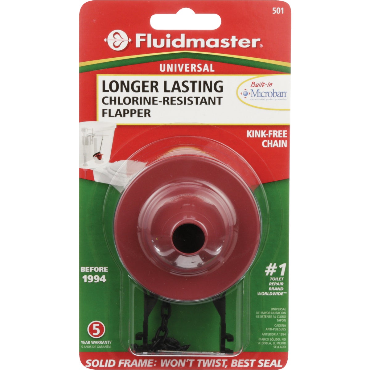 Fluidmaster 2 In. Universal Chlorine-Resistant Flapper