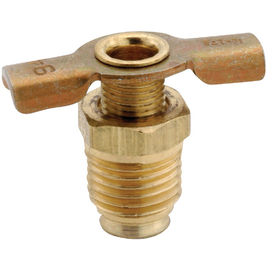 Anderson Metals 1/8 In. MIP Brass 150 psi Drain Cock