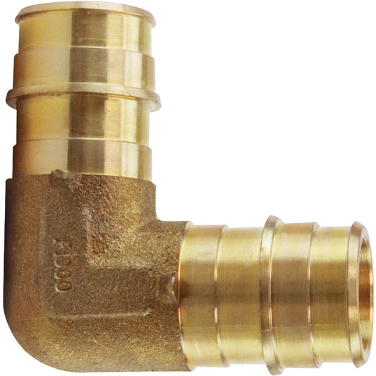 Apollo Retail 3/4 In. x 3/4 In. Barb 90 Deg. Brass PEX Elbow, Type A